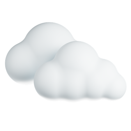 Fluffy Clouds  3D Icon