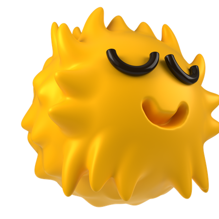 Fluffy Emoji  3D Icon