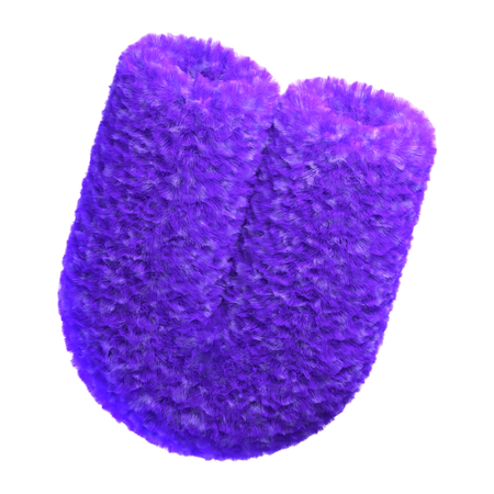 Fluffy U Shaped  3D Icon