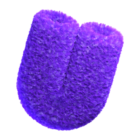 Fluffy U Shaped  3D Icon