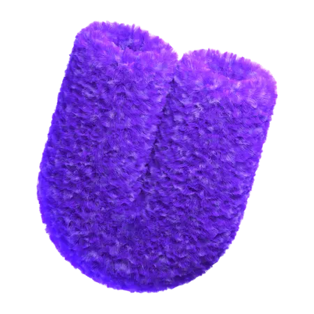 Fluffy U Shaped  3D Icon