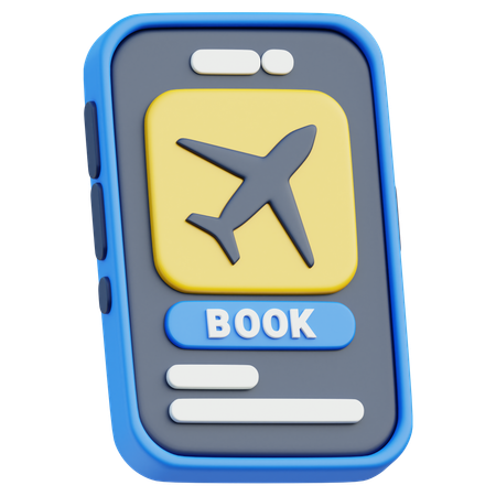 Flugbuchung  3D Icon