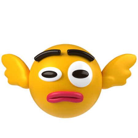 Flügel-Smiley  3D Icon