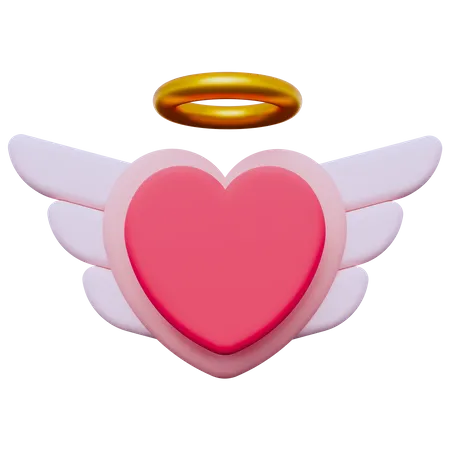 Flügel Liebe  3D Icon
