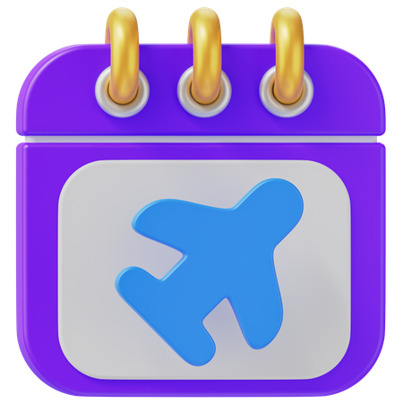 Flugkalender  3D Icon