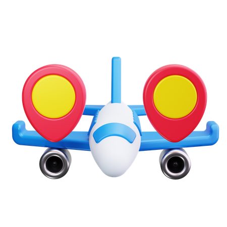 Flugstandort  3D Icon