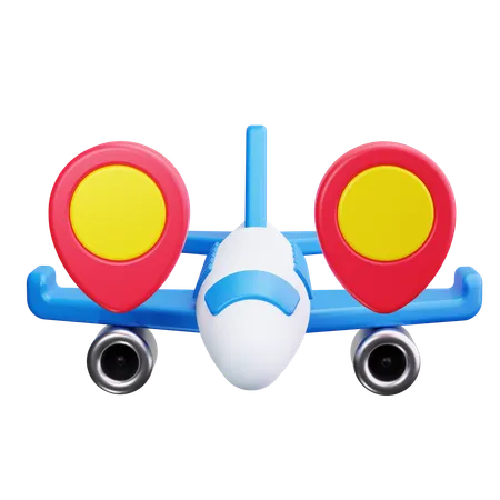 Flugstandort  3D Icon