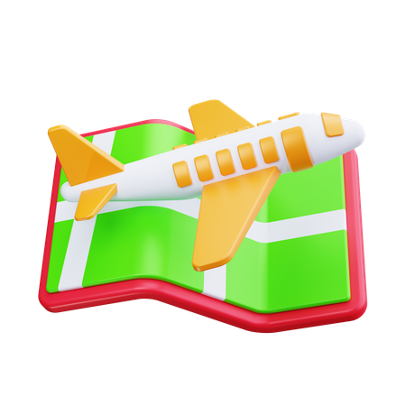 Flugstandort  3D Icon