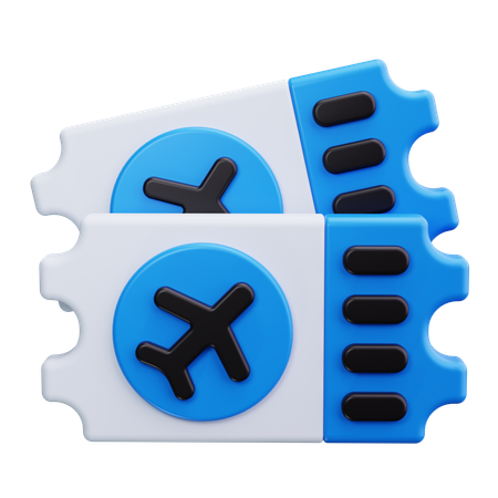 Flugticket  3D Icon