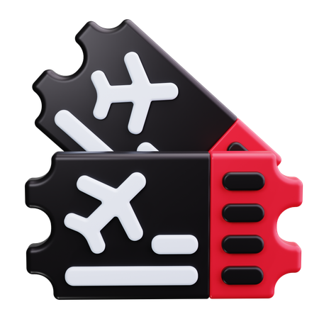 Flugticket  3D Icon