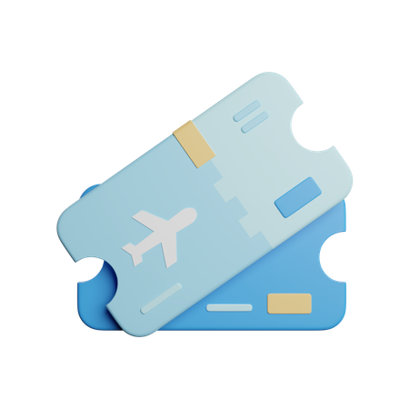 Flugticket  3D Icon