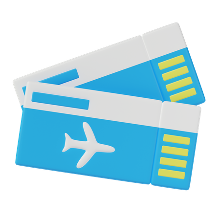 Flugticket  3D Icon