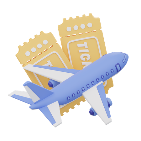 Flugticket  3D Icon