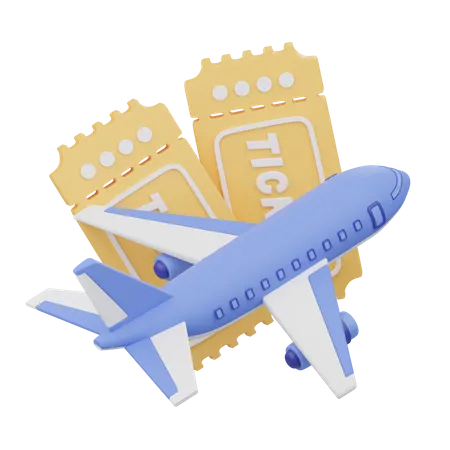 Flugticket  3D Icon