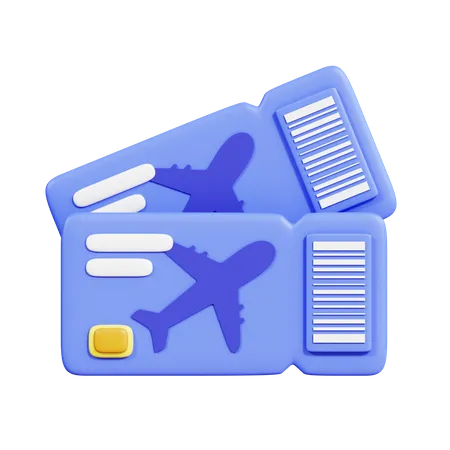 Flugzeugticket  3D Icon