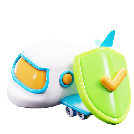 Flugversicherung  3D Icon