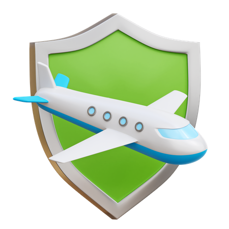 Flugversicherung  3D Icon