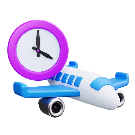 Flugverspätung  3D Icon