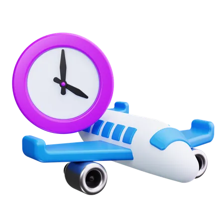 Flugverspätung  3D Icon