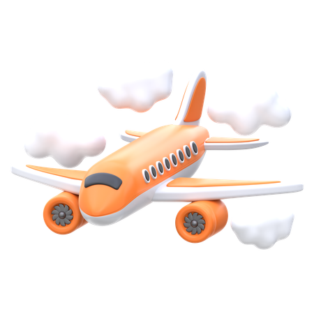 Flugzeug  3D Icon