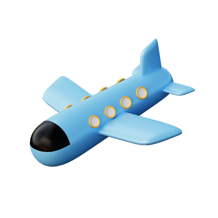 Flugzeug  3D Illustration