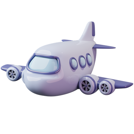 Flugzeug  3D Illustration