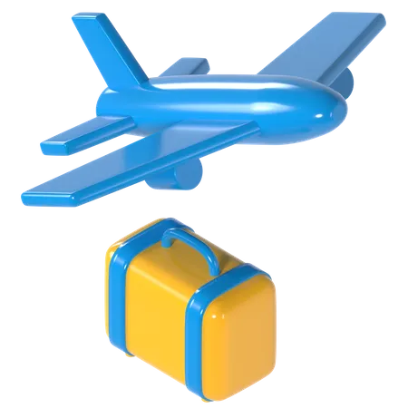 Flugzeug  3D Illustration