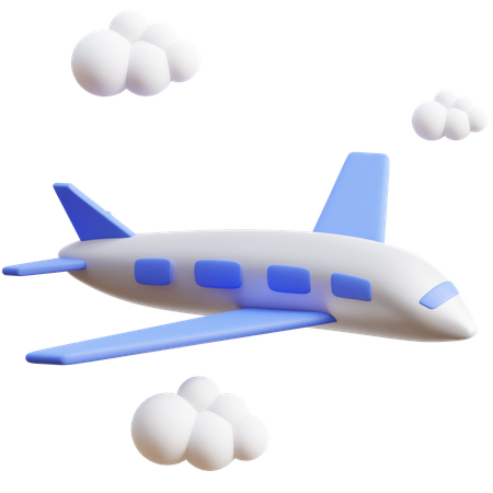 Flugzeug  3D Icon