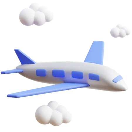 Flugzeug  3D Icon