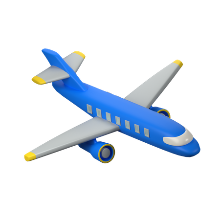 Flugzeug  3D Icon