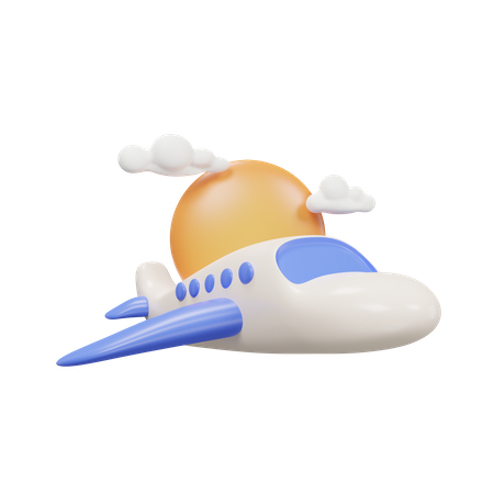 Flugzeug  3D Icon