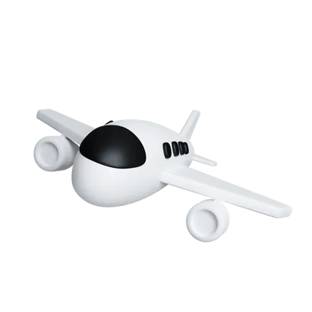 3 D Flugzeug Tourismus Und Reisekonzept Minimalistischer Stil Flach Symbol Isoliert Auf Weissem Hintergrund 3 D Darstellung Beschneidungspfad 3D Icon