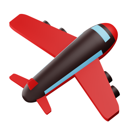 Flugzeug  3D Icon