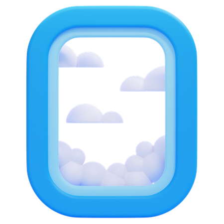 Flugzeugfenster  3D Icon