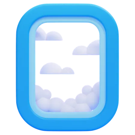 Flugzeugfenster  3D Icon