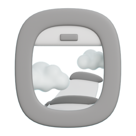 Flugzeugfenster  3D Icon