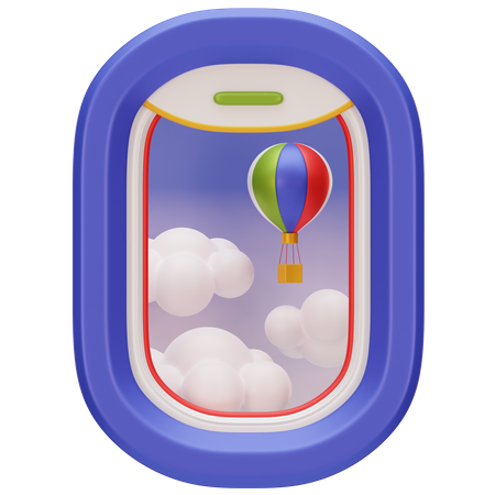 Flugzeugfenster  3D Icon