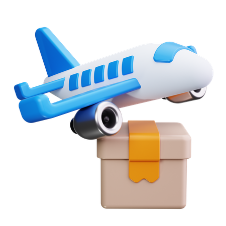 Flugzeugfracht  3D Icon