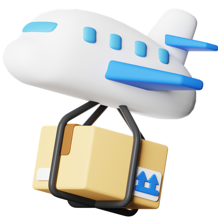 Flugzeuglieferung  3D Icon