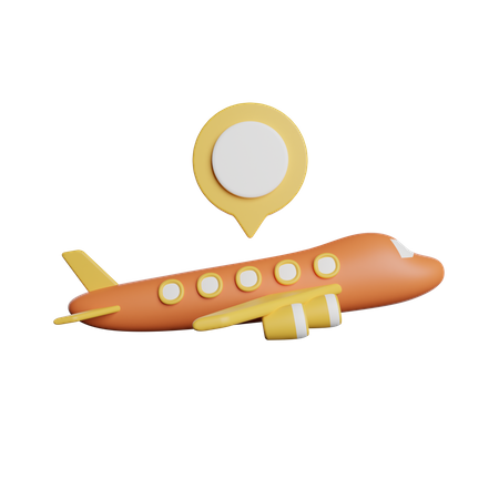 Flugzeug standort  3D Icon