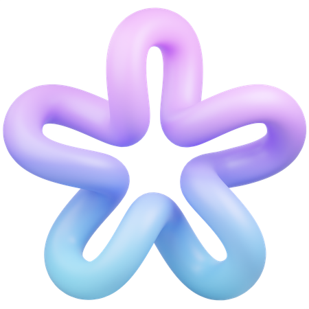 Fluid Abstract Shape  3D Icon