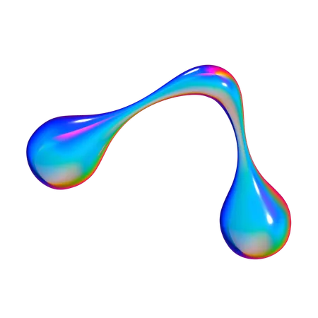 Fluid Boomerang  3D Icon