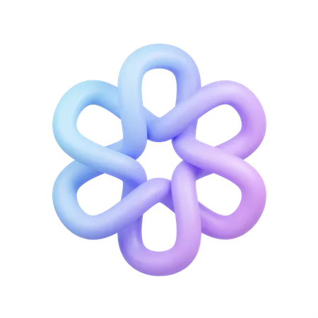 Fluid Ring Abstract Shape  3D Icon