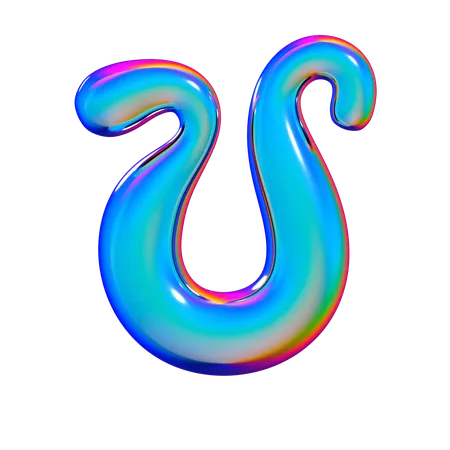 Fluid U  3D Icon