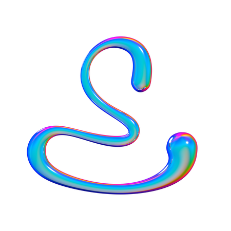 Serpent fluide  3D Icon