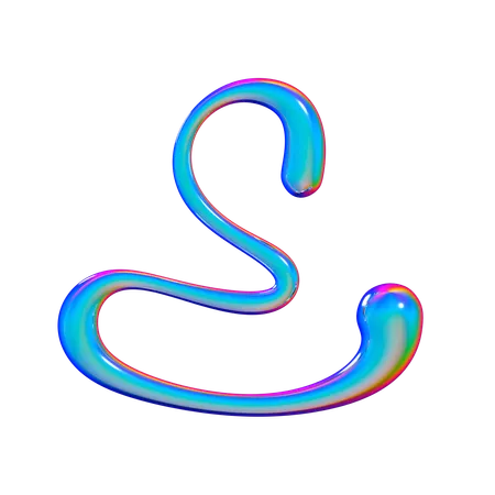 Serpent fluide  3D Icon