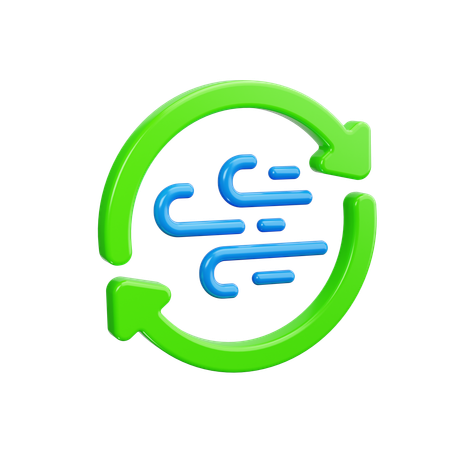 Flujo de aire  3D Icon