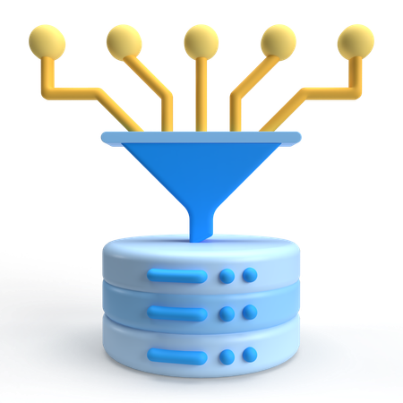 Flujo de datos  3D Icon