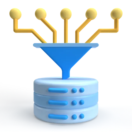 Flujo de datos  3D Icon