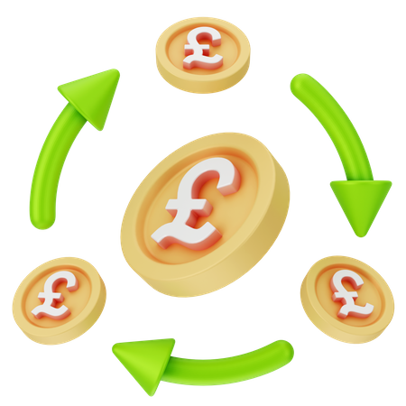 Flujo de dinero  3D Icon